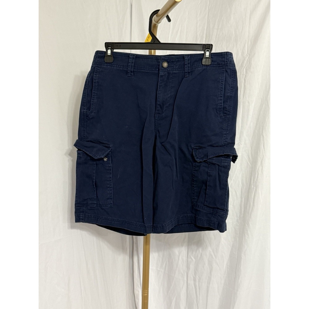 George Mens‎ Blue At The Knee W/ Pockets Tech Cargo Shorts Size 30